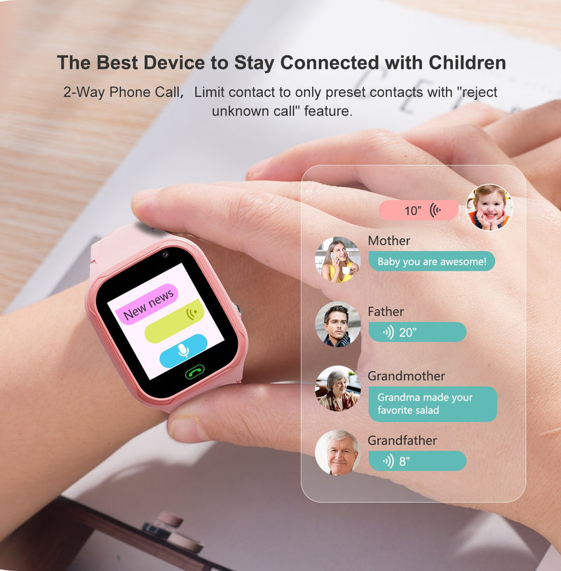 Smartwatch Relógio Inteligente Infantil com Localizador Rastreador GPS e  SOS Relógio Inteligente Smartwatch Criança Infantil com Rastreador  Localizador GPS LBS c/ Câmera Lanterna e Chip para Chamadas compatível com  Android e iOS
